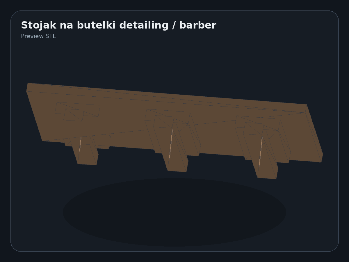 Podgląd modelu Stojak na butelki