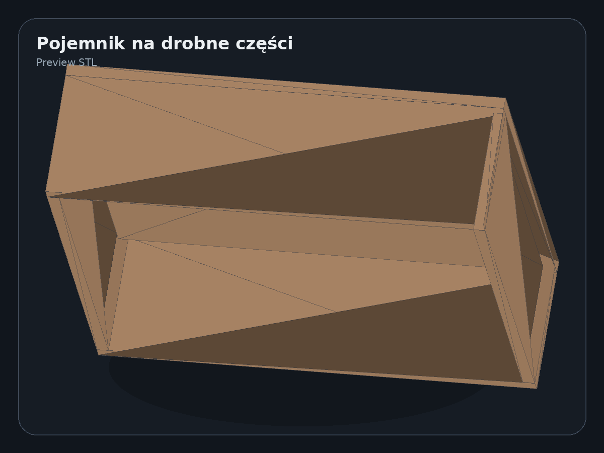 Podgląd modelu Box Parts Bin