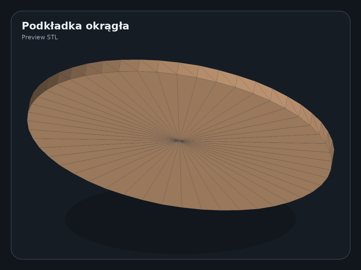 Podgląd modelu Coaster Round Blank
