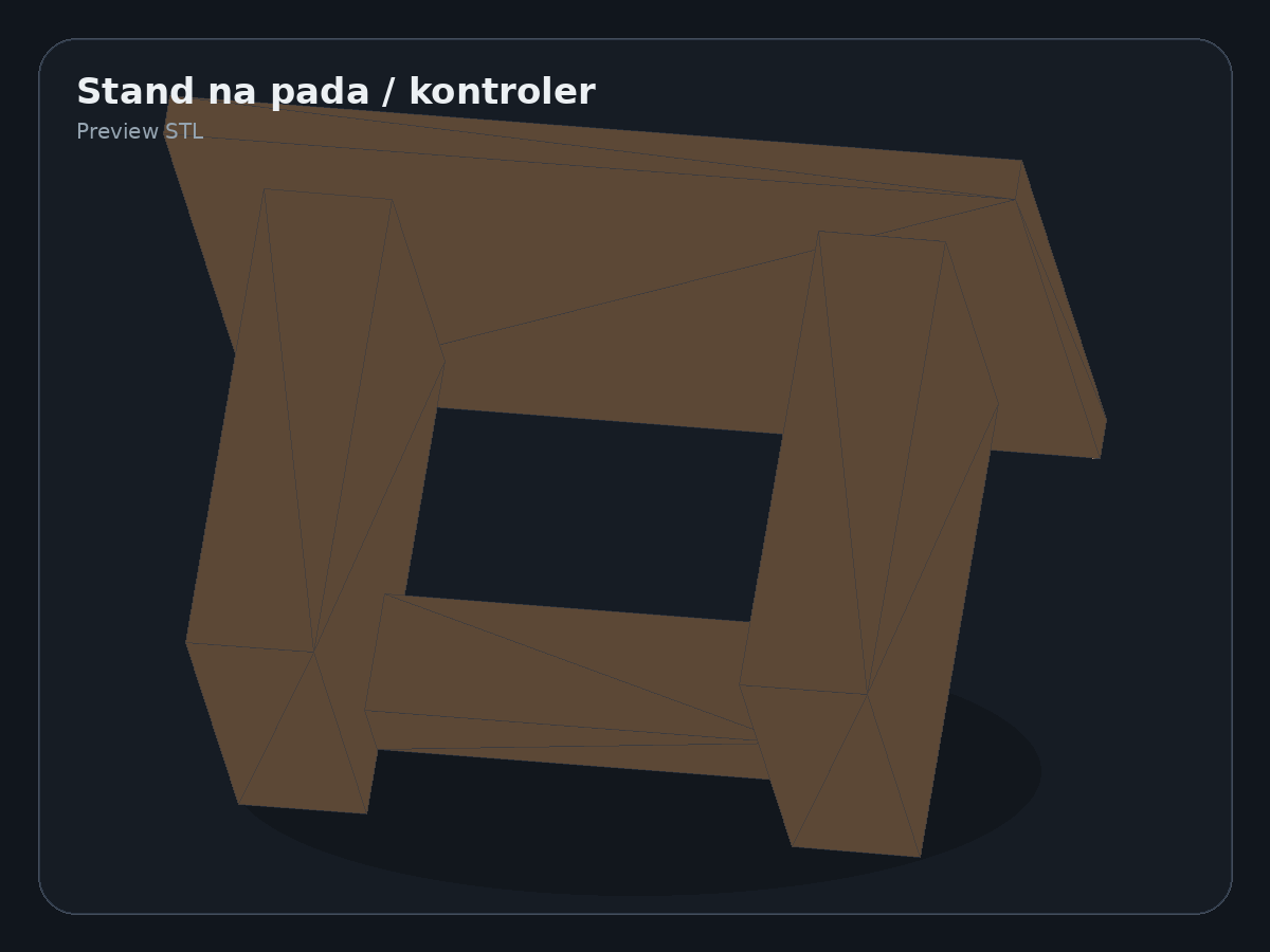 Podgląd modelu Stojak na kontroler