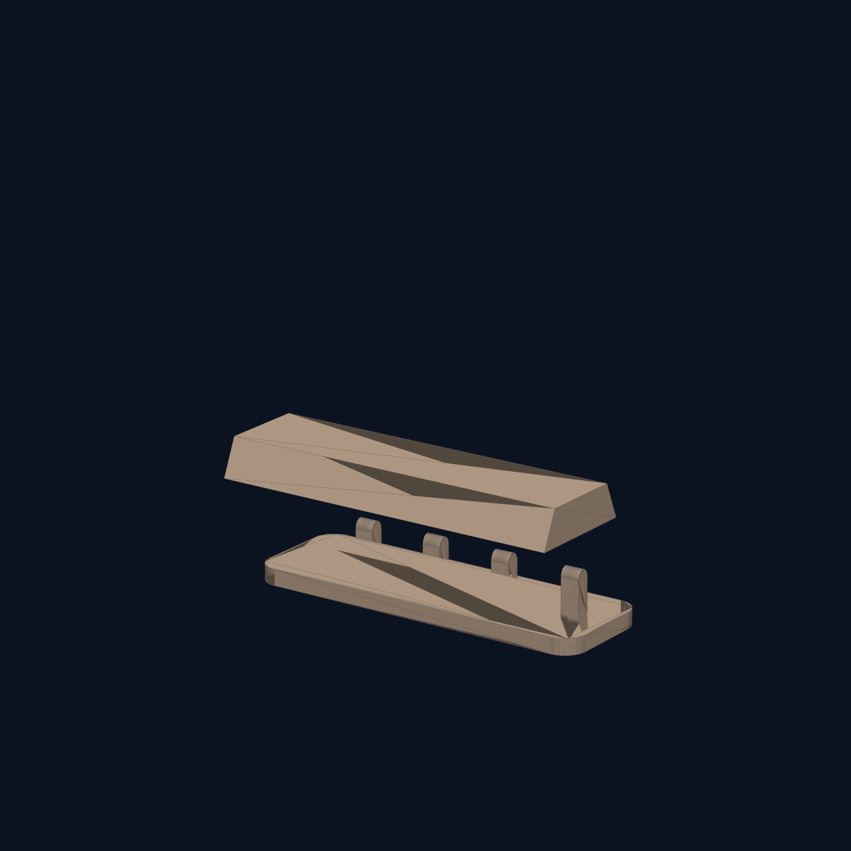 Podgląd modelu Listwa na klucze z półką