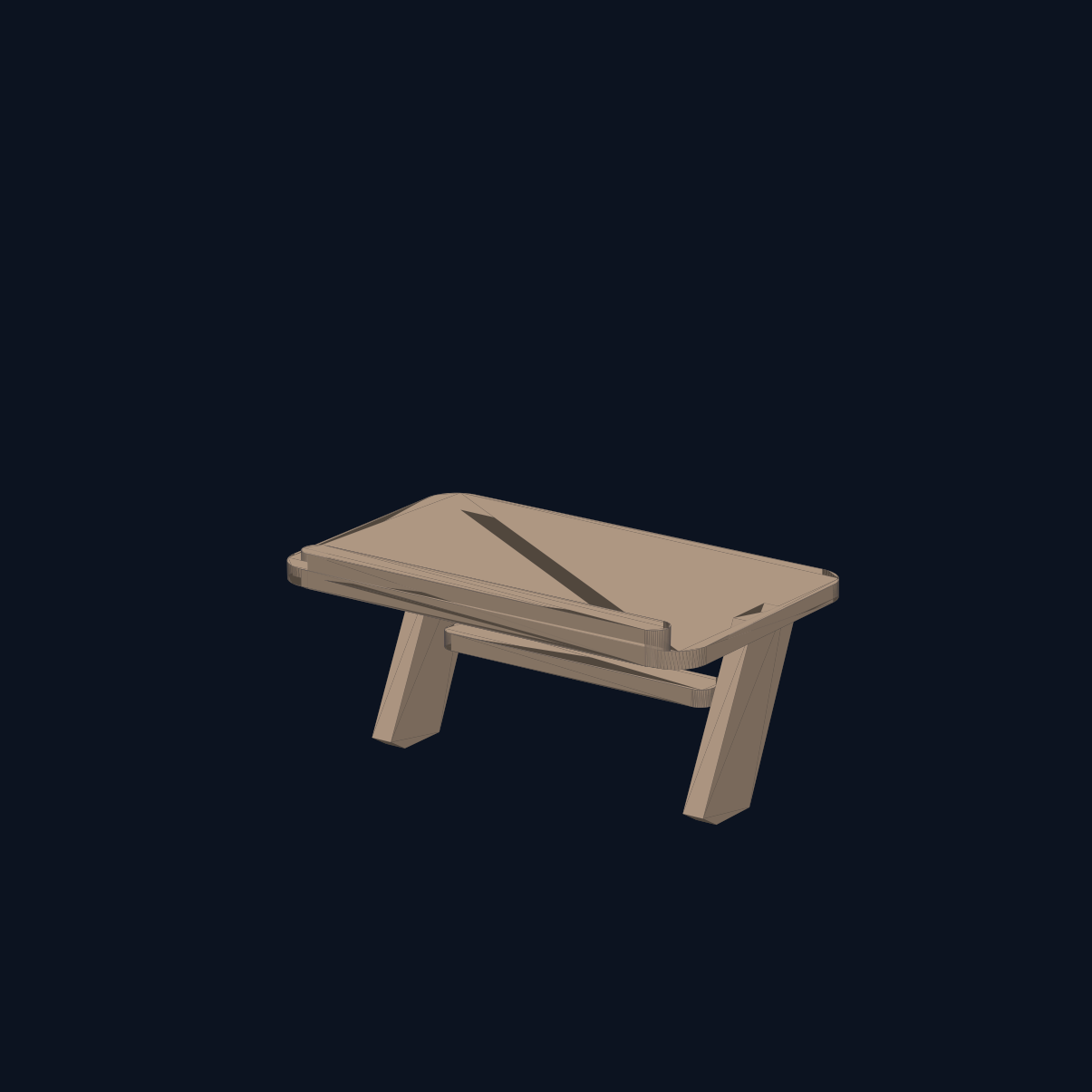 Podgląd modelu Kompaktowa podstawka pod laptop