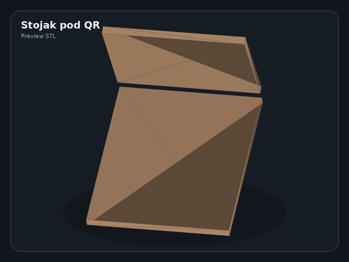 Podgląd modelu QR Desk Stand