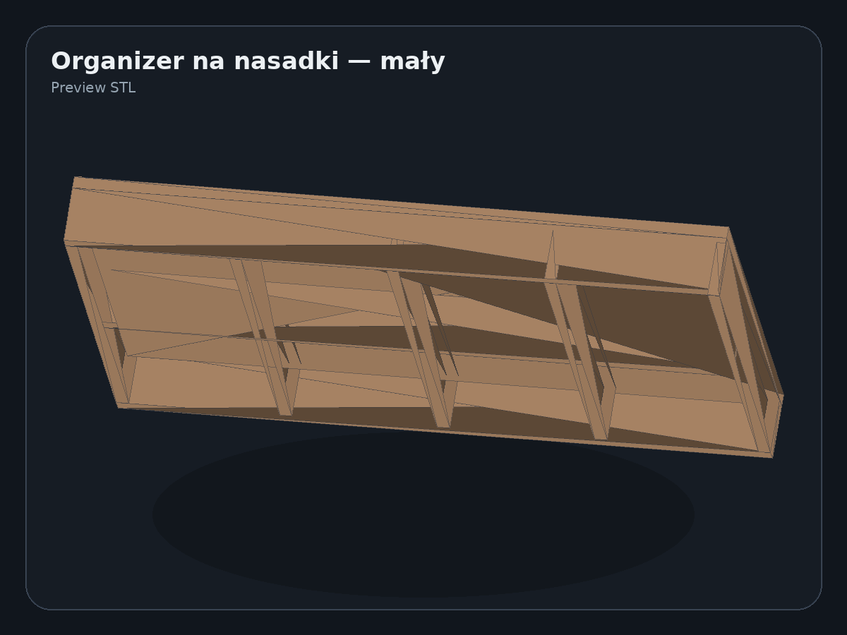 Podgląd modelu Socket Tray Small