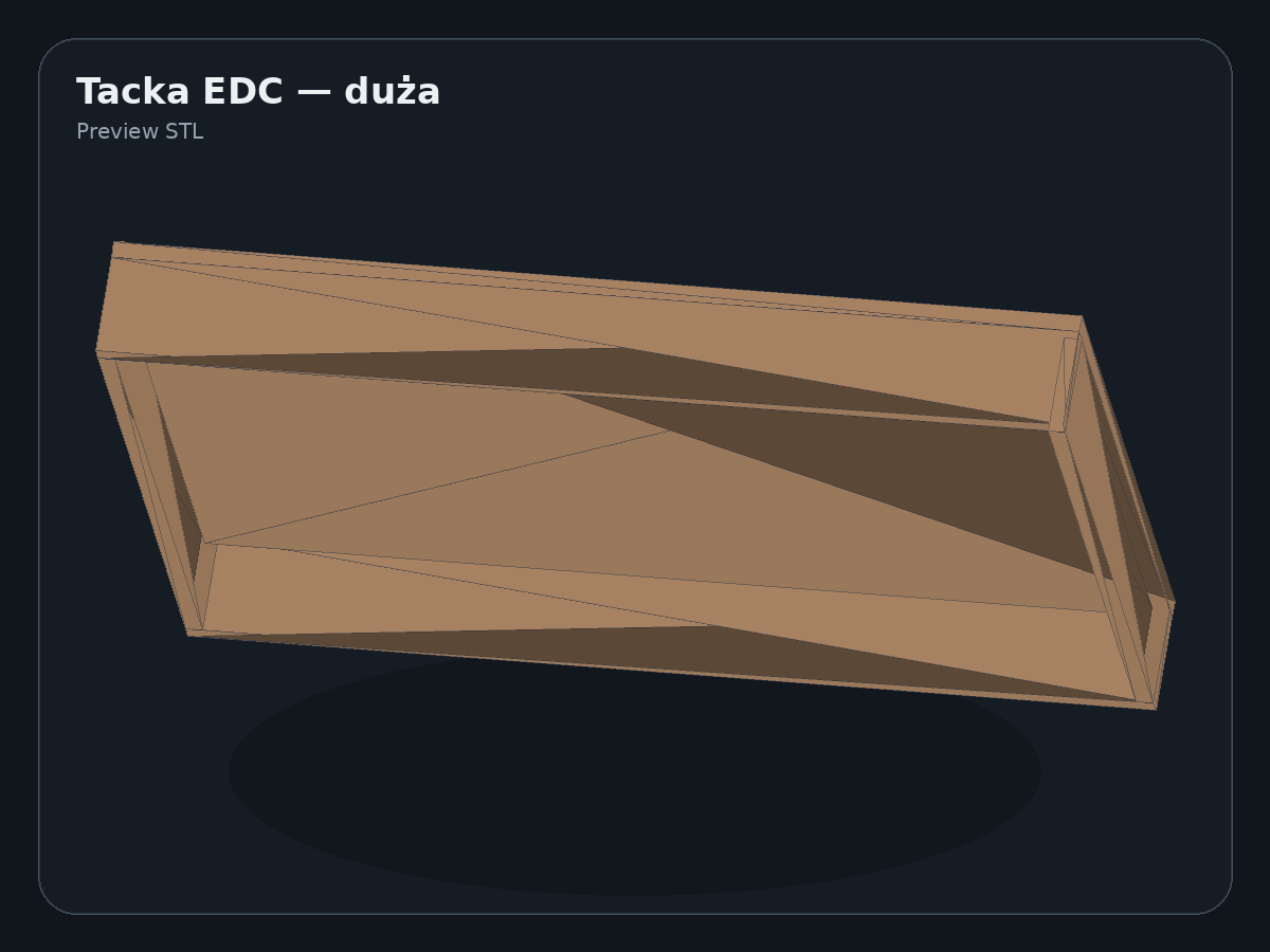 Podgląd modelu Tray EDC Large